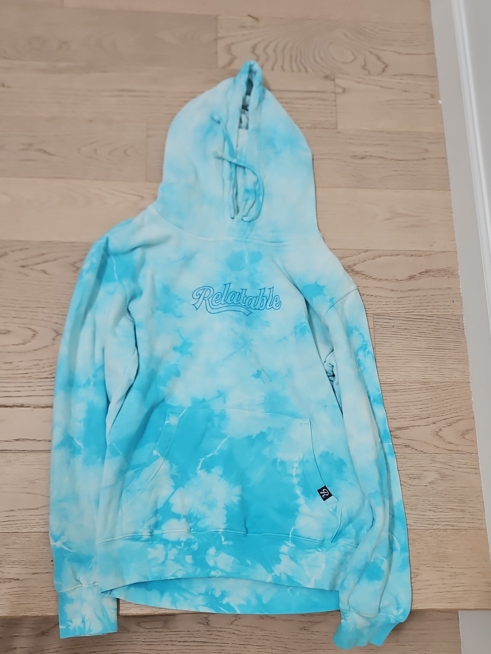 Brent Rivera Relatable Merch Blue Tie-Dye Hoodie